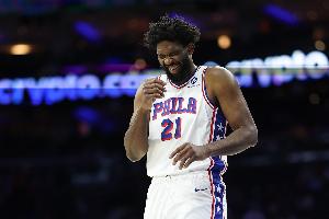 复出状态不错！恩比德10中5拿下14分7板8助3断