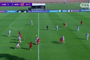 太强了❗️方珍珠单刀破门，U17中国女足4-0领先挪威