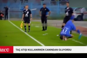 吓人！伊朗联赛球员投掷界外球险些折断自己的脖子😱